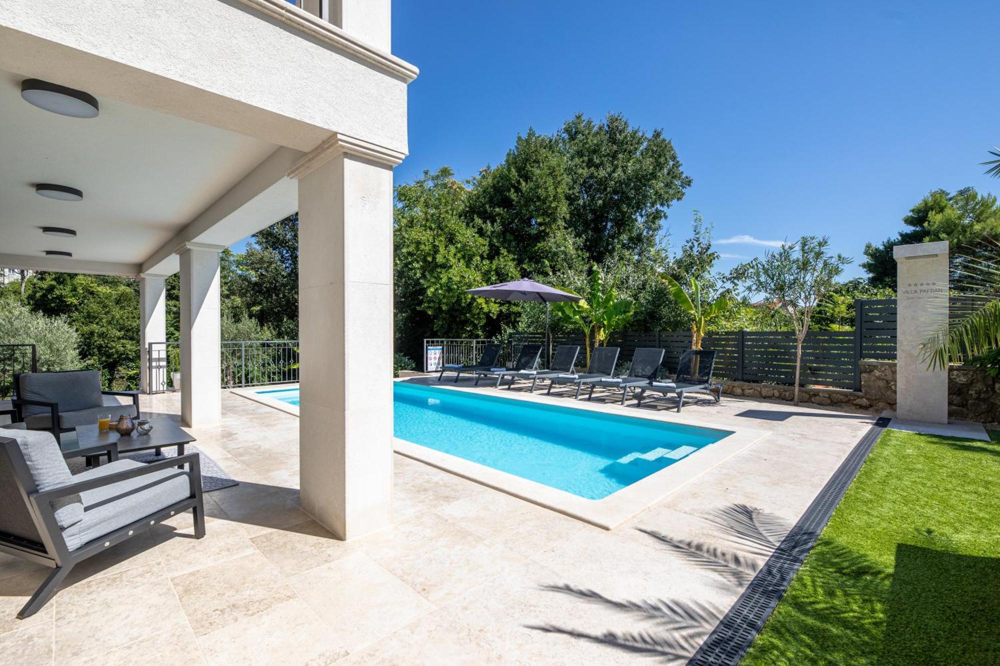 Villa Pafran With Heated Pool Krk Krk Town Eksteriør bilde